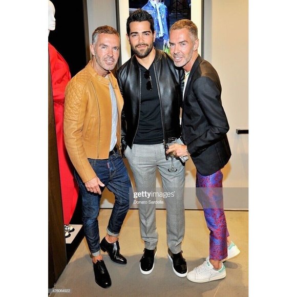 DSQUARED2 Single Rider Jacket / Lamb Leather Bomber / 50/Sheep Leather / Blk NWT - Picture 15 of 16